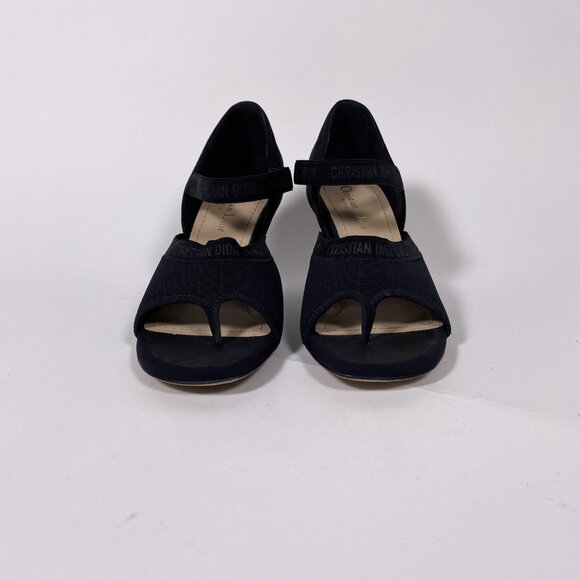 CHRISTIAN DIOR Runway Black with Clear Wedge Heel - Picture 3 of 12